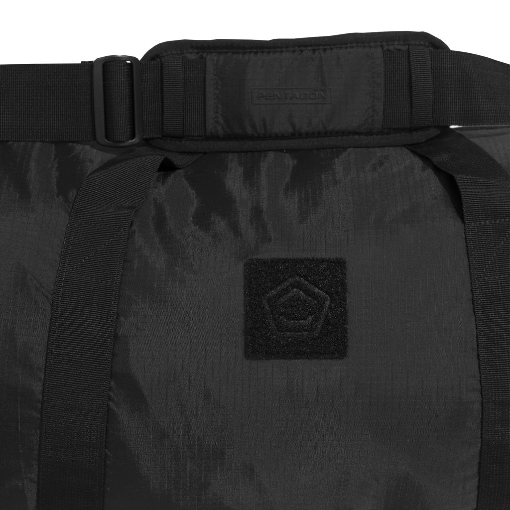 Bolsa de hombro KANON 2.0 negra, poliester 210T WR rip-stop, plegable