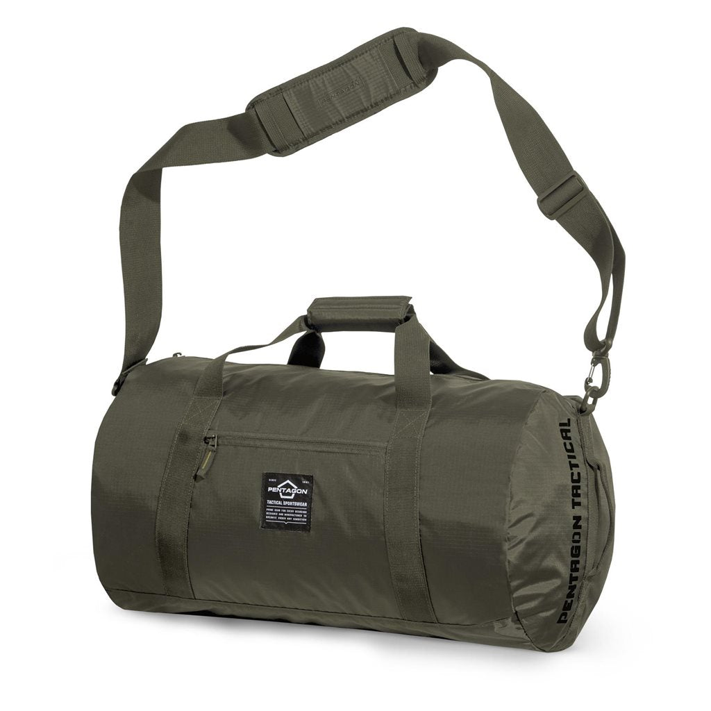 Bolsa de hombro KANON 2.0 negra, material rip-stop, plegable