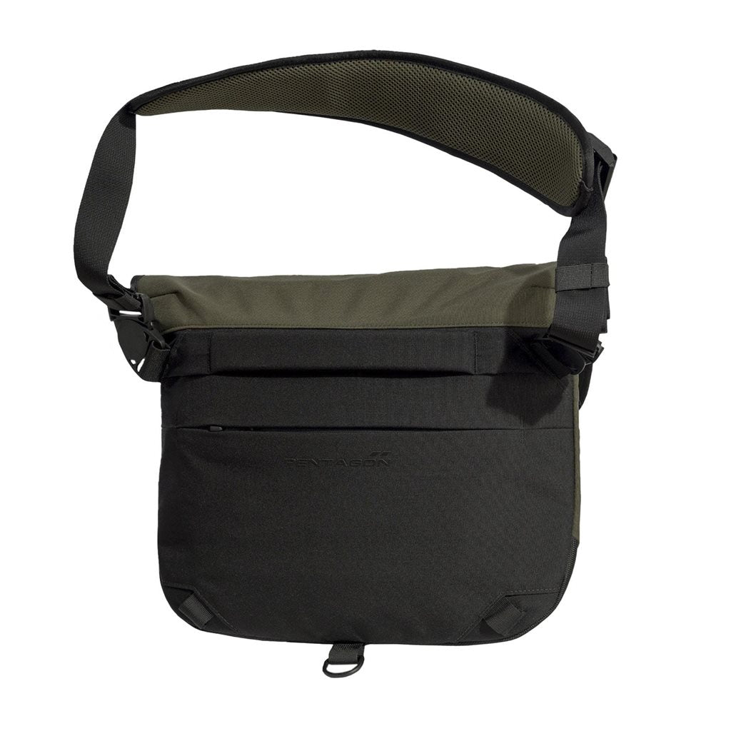 Bolsa bandolera CONSUL SIDE MESSENGER negra, impermeable, diseño vertical para equipo sensible