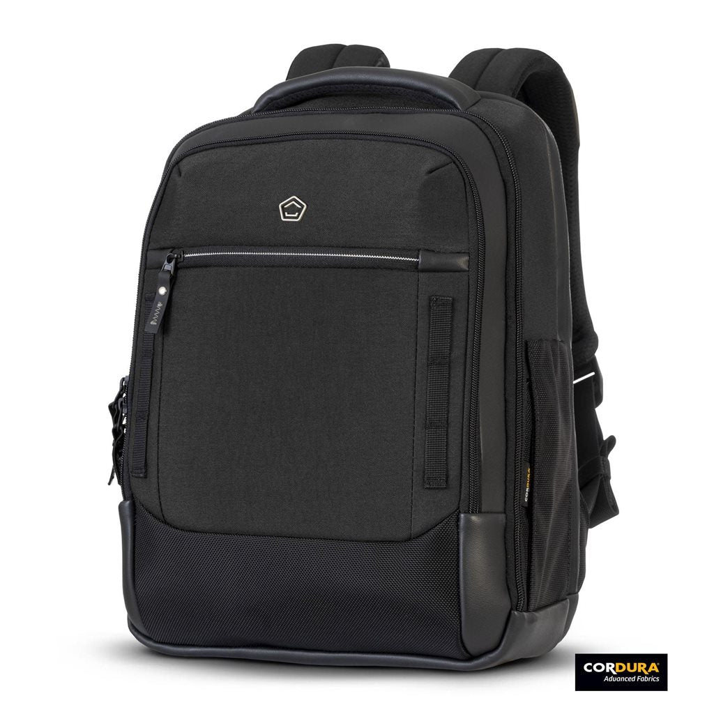 Mochila CONSUL 27 L negra con 500D Cordura y refuerzos de nylon balístico