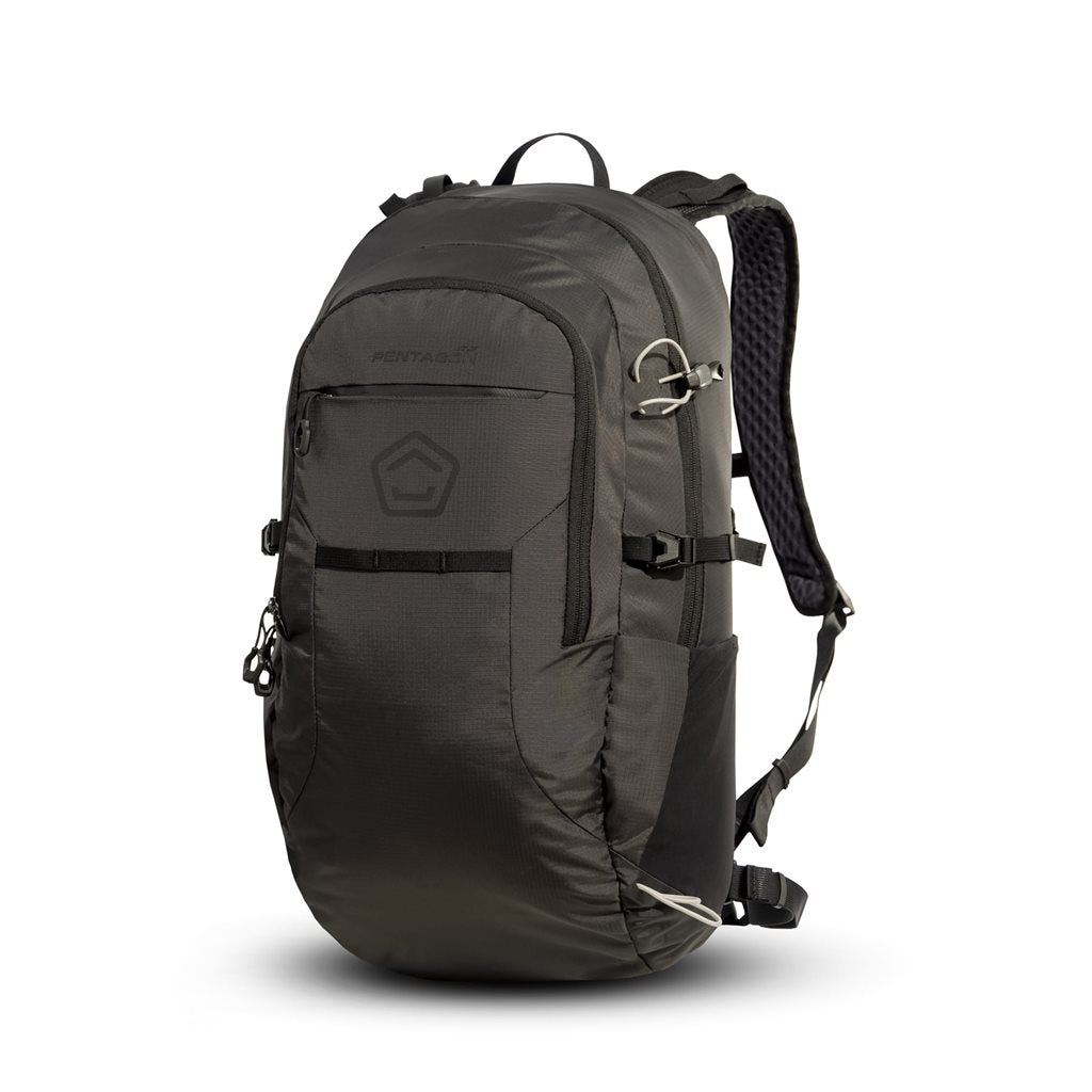Mochila MINOR 20 l negra - senderismo, ligera y resistente, material reciclado certificado Bluesign