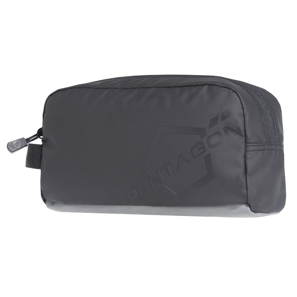 Neceser RAW TRAVEL STEALTH negro en poliéster 600D con cremallera YKK y base de silicona