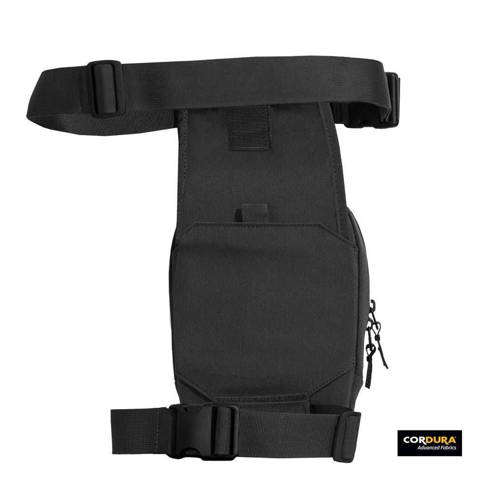 Funda táctica de muslo CONSUL en nylon 500D Cordura con cremalleras YKK y hebillas Duraflex