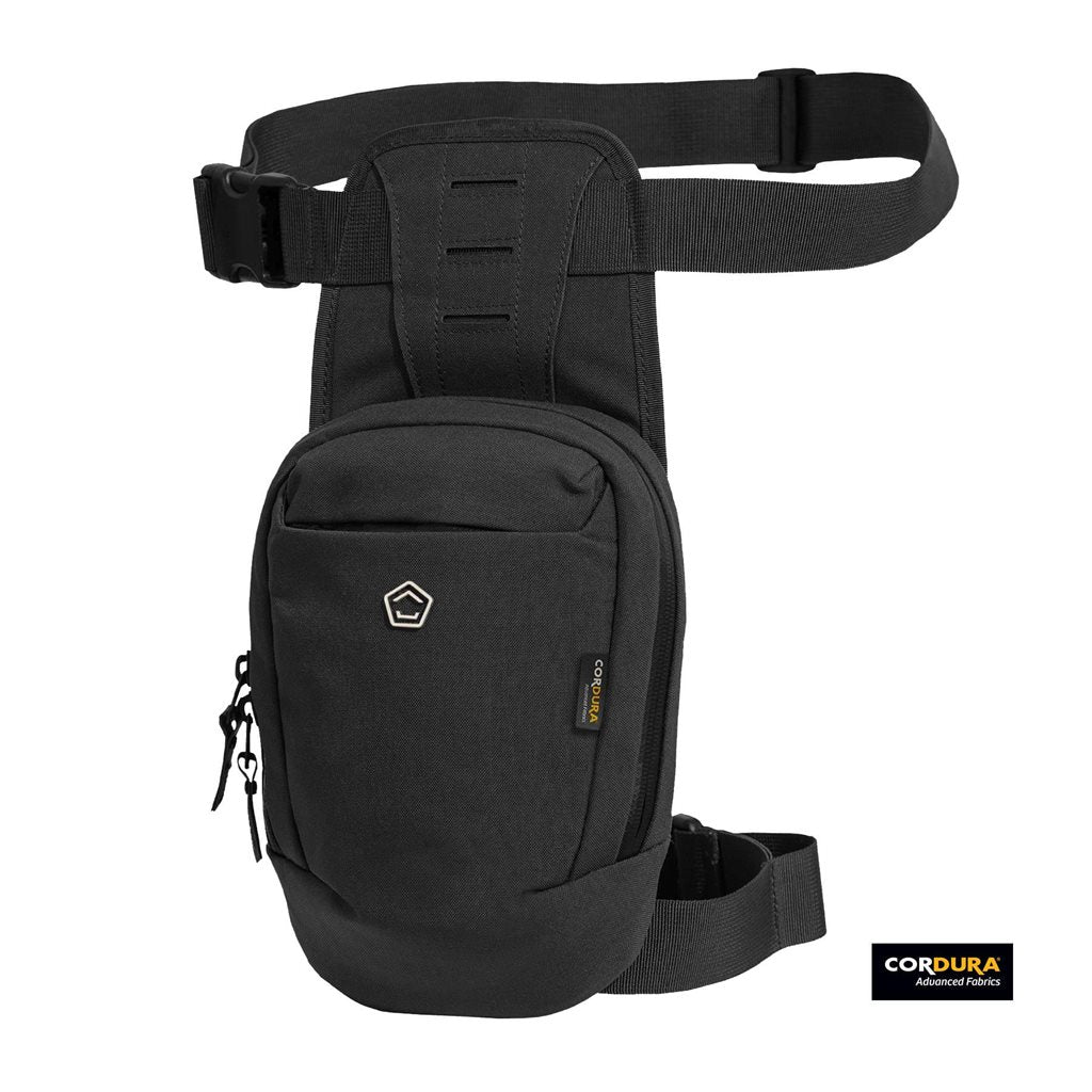 Funda táctica de muslo CONSUL en nylon 500D Cordura con cremalleras YKK y hebillas Duraflex