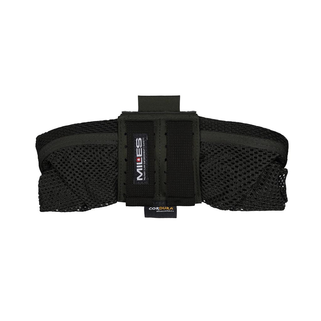 Funda plegable de malla AMINA negra, perfil bajo