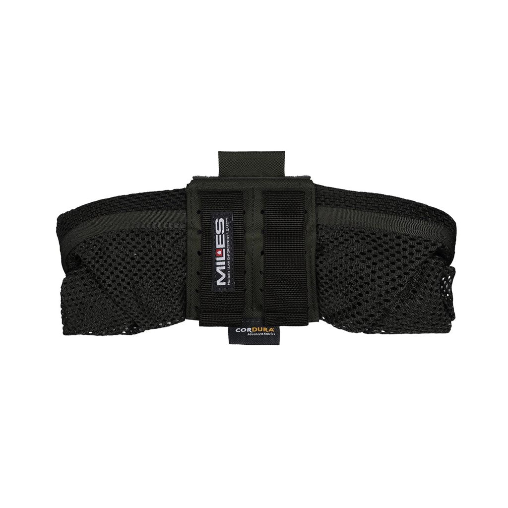 Funda plegable de malla AMINA negra, perfil bajo