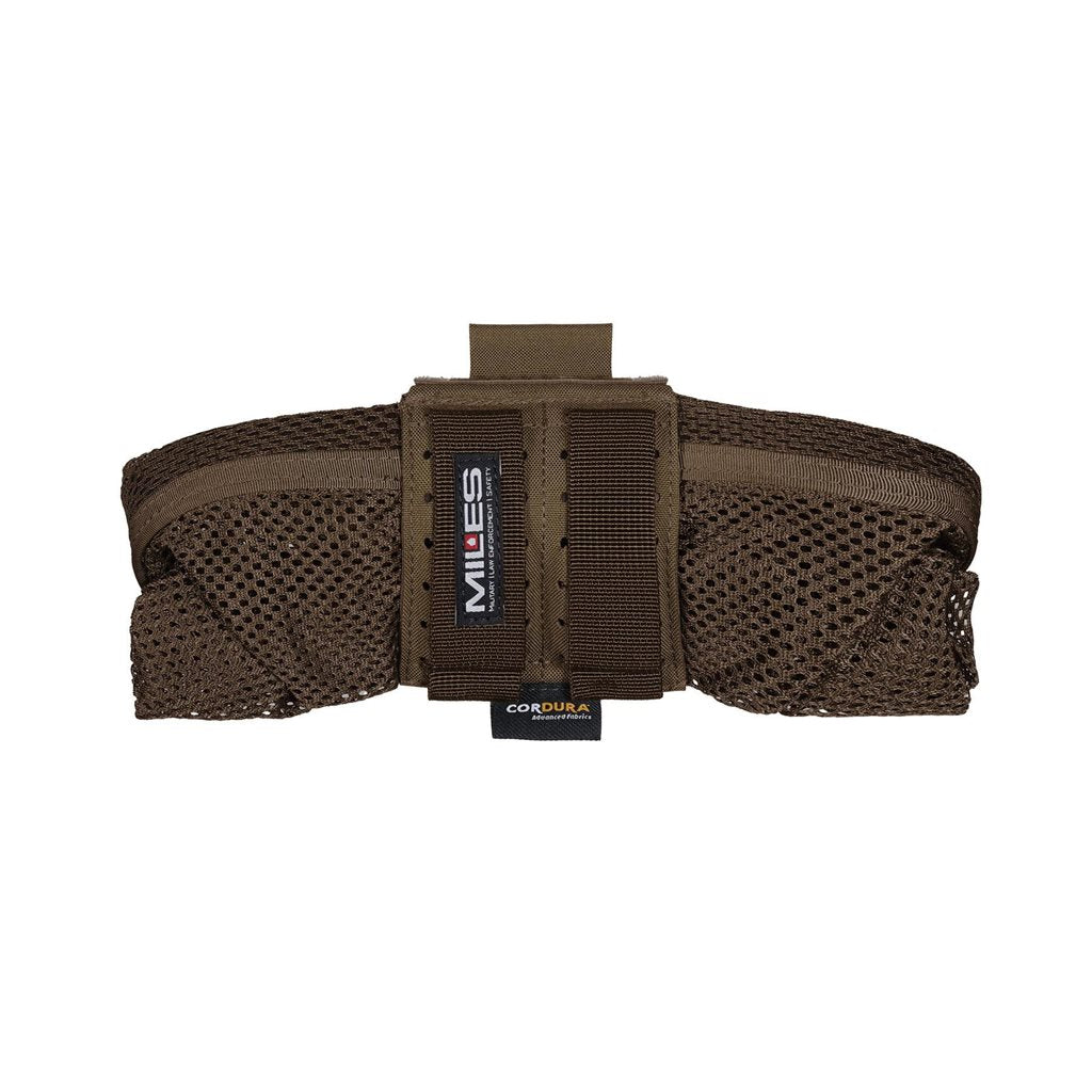 Funda plegable de malla AMINA negra, perfil bajo