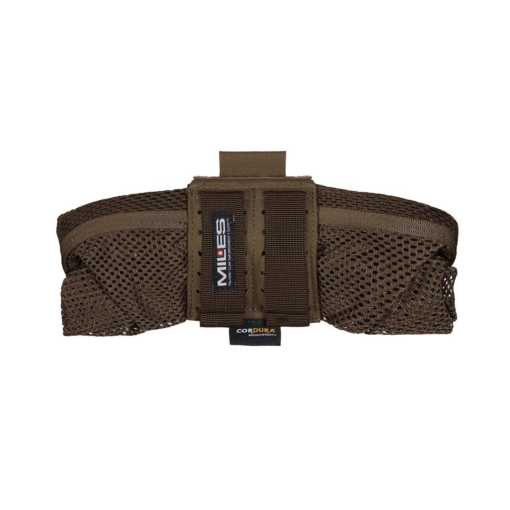 Funda plegable de malla AMINA negra, perfil bajo