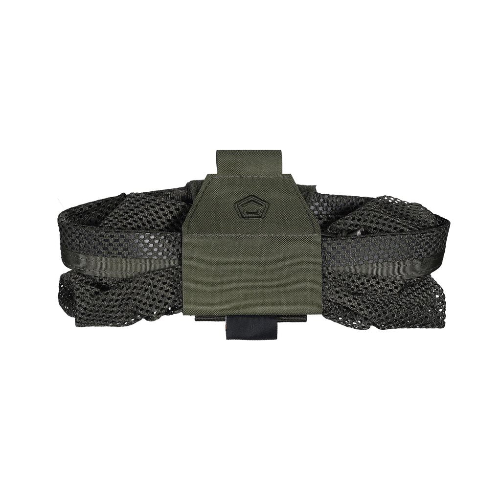 Funda plegable de malla AMINA negra, perfil bajo