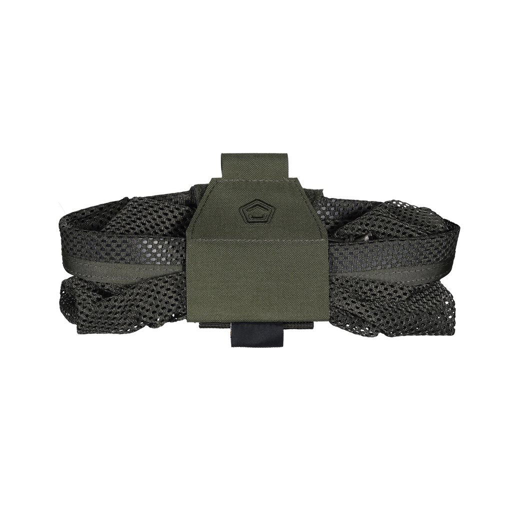 Funda plegable de malla AMINA negra, perfil bajo
