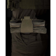 Funda plegable de malla AMINA negra, perfil bajo