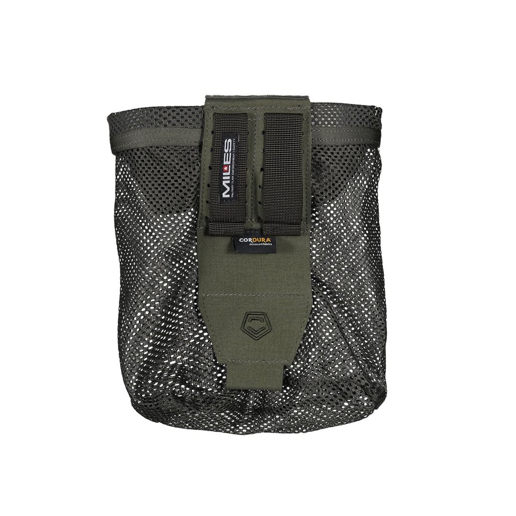 Funda plegable de malla AMINA negra, perfil bajo