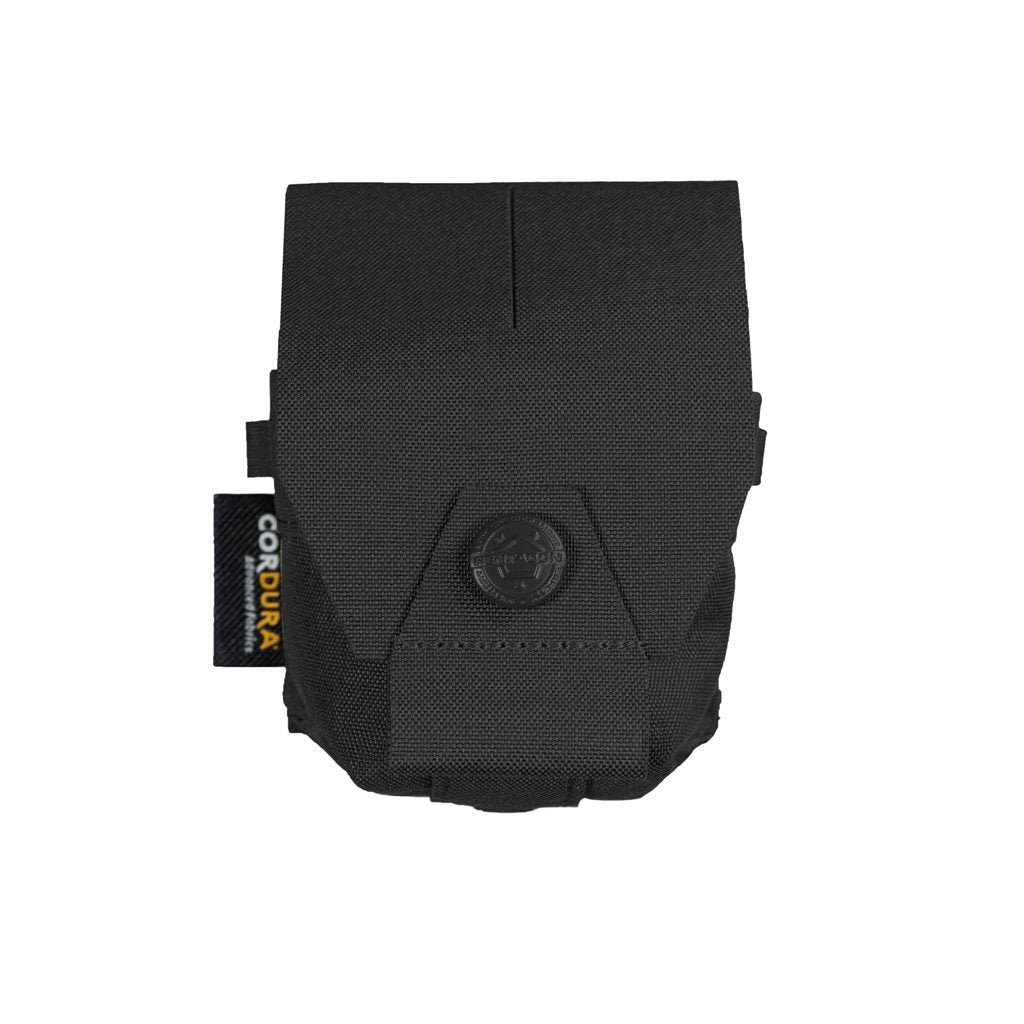 Bolsa AMINA para una granada, color negro, con sujeción trasera MOLLE, Cordura 500D
