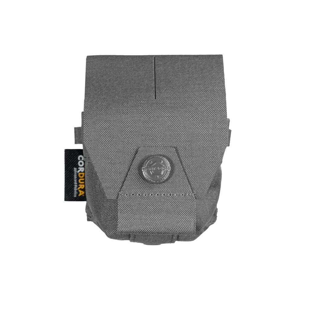 Bolsa AMINA para una granada, color negro, con sujeción trasera MOLLE, Cordura 500D