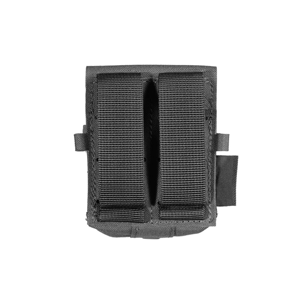 Bolsa AMINA para una granada, color negro, con sujeción trasera MOLLE, Cordura 500D