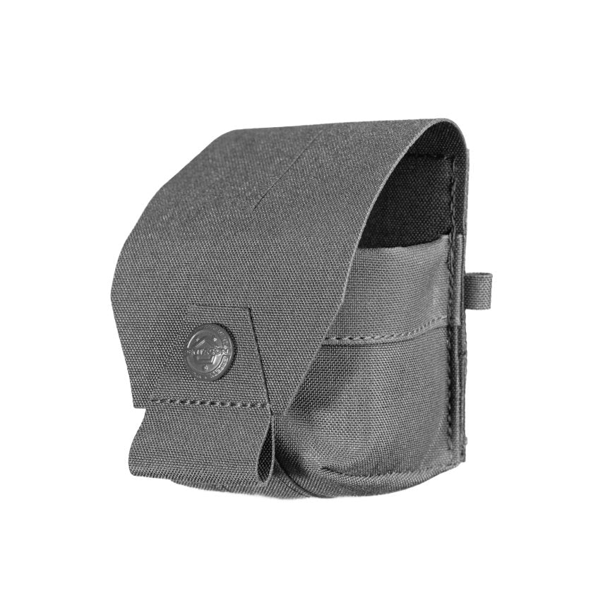 Bolsa AMINA para una granada, color negro, con sujeción trasera MOLLE, Cordura 500D