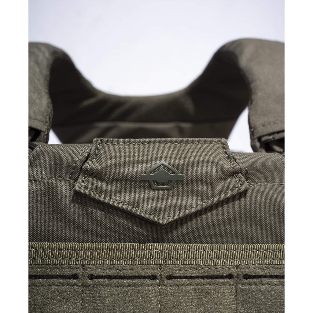 Chaleco portaplacas MILON MK2 negro en Cordura, vista delantera
