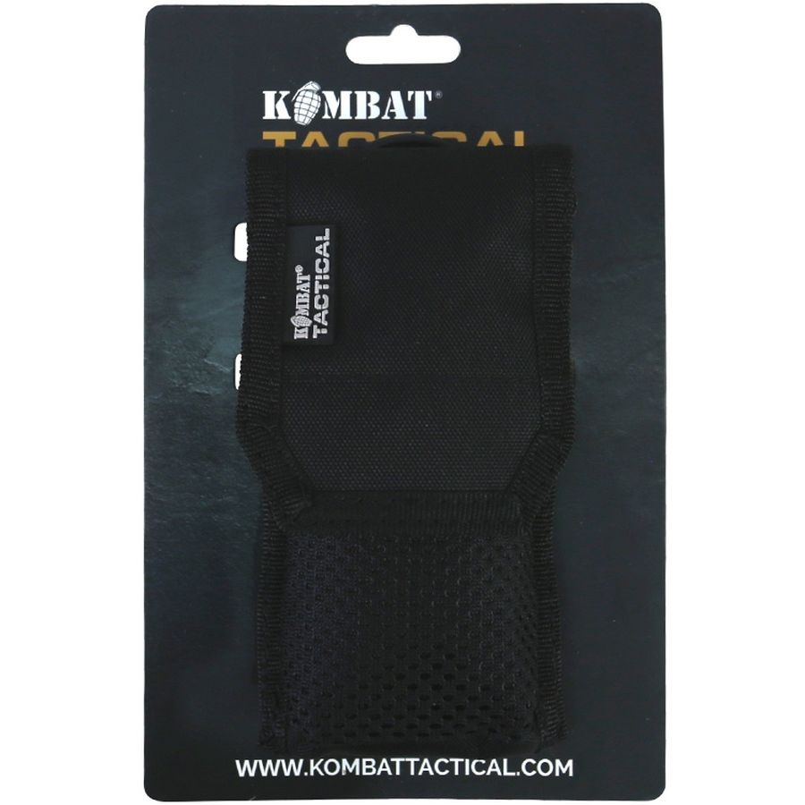 Funda MOLLE protectora para teléfono con cordón ajustable, negra, 15 x 8 x 4 cm