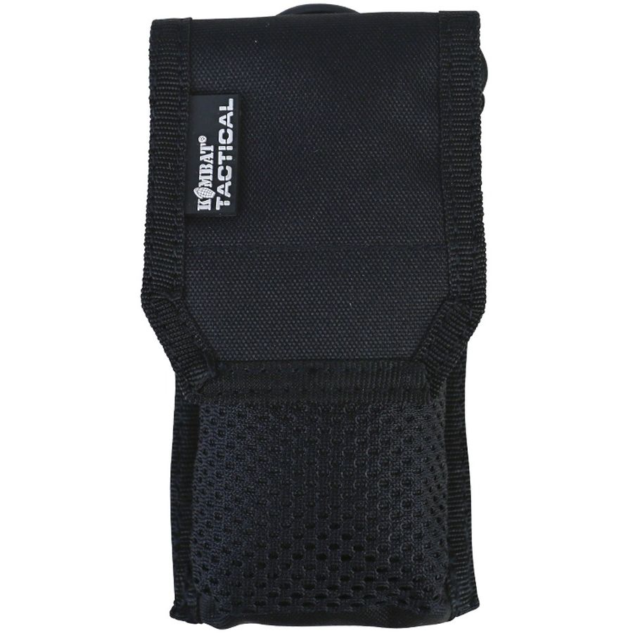 Funda MOLLE protectora para teléfono con cordón ajustable, negra, 15 x 8 x 4 cm