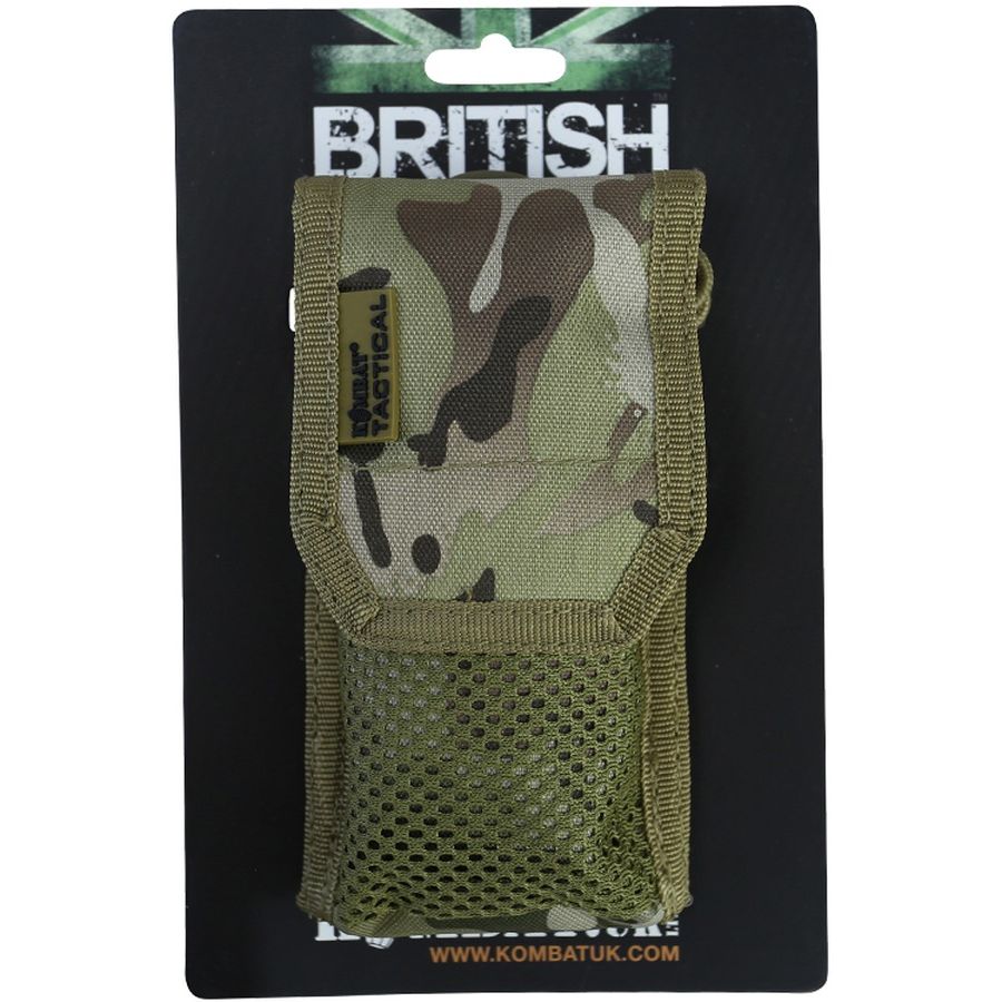 Funda MOLLE protectora para teléfono con cordón ajustable, negra, 15 x 8 x 4 cm