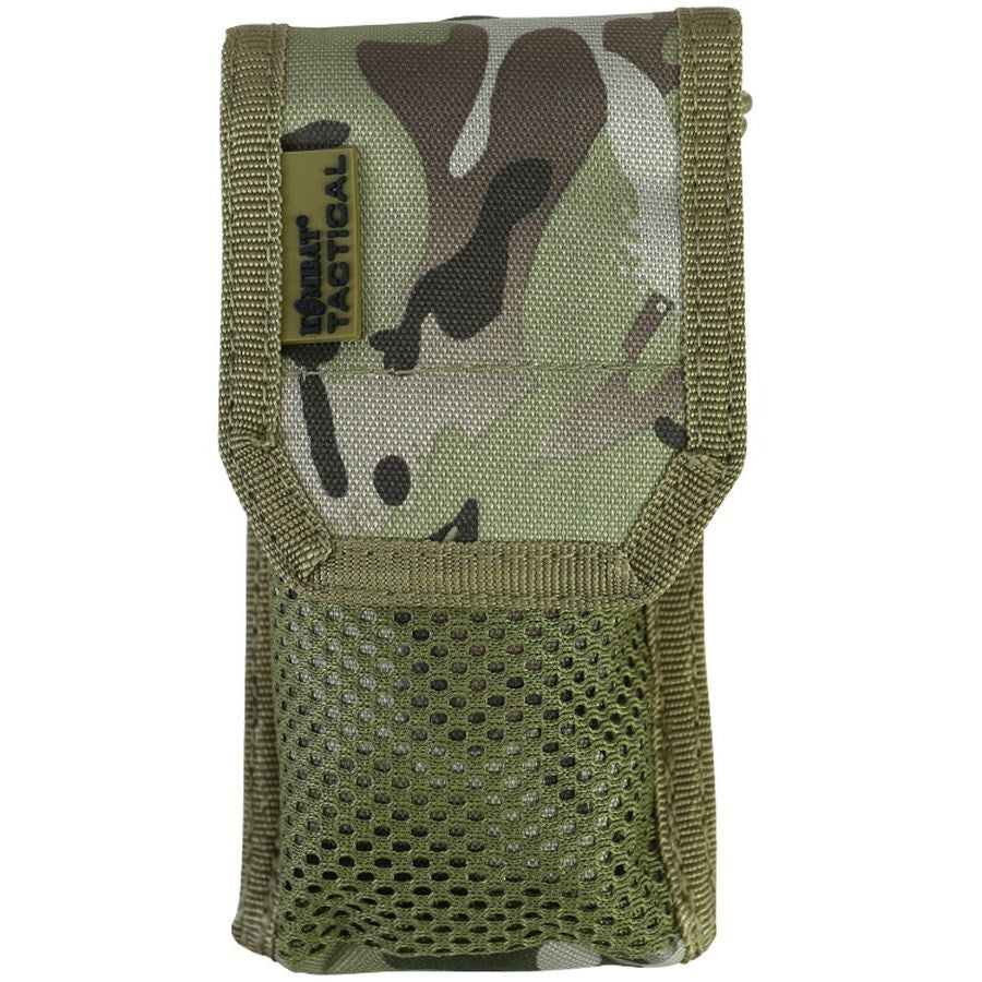 Funda MOLLE protectora para teléfono con cordón ajustable, negra, 15 x 8 x 4 cm