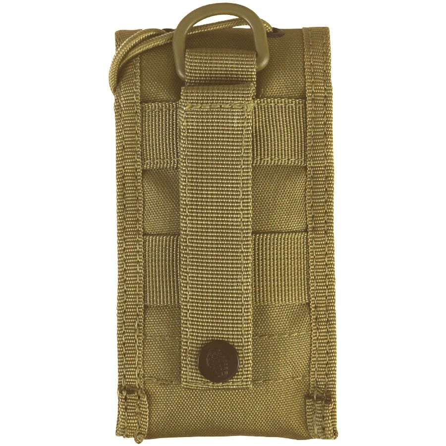 Funda MOLLE protectora para teléfono con cordón ajustable, negra, 15 x 8 x 4 cm