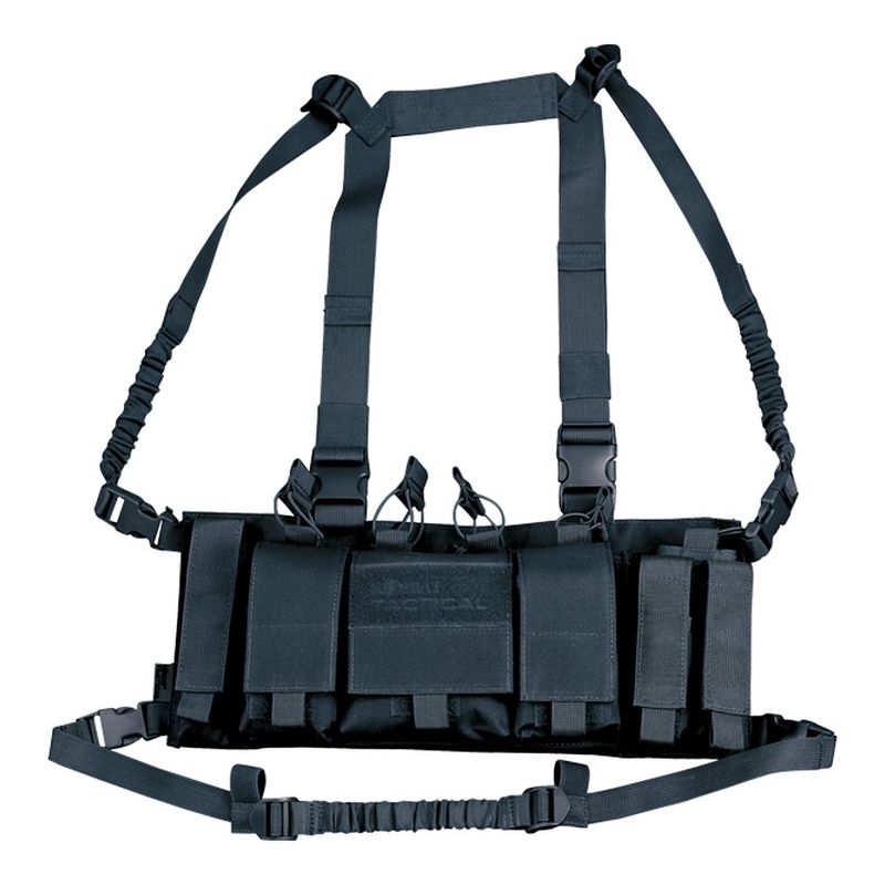 Chaleco táctico Trojan Chest Rig Coyote en color coyote con portacargadores y correas ajustables