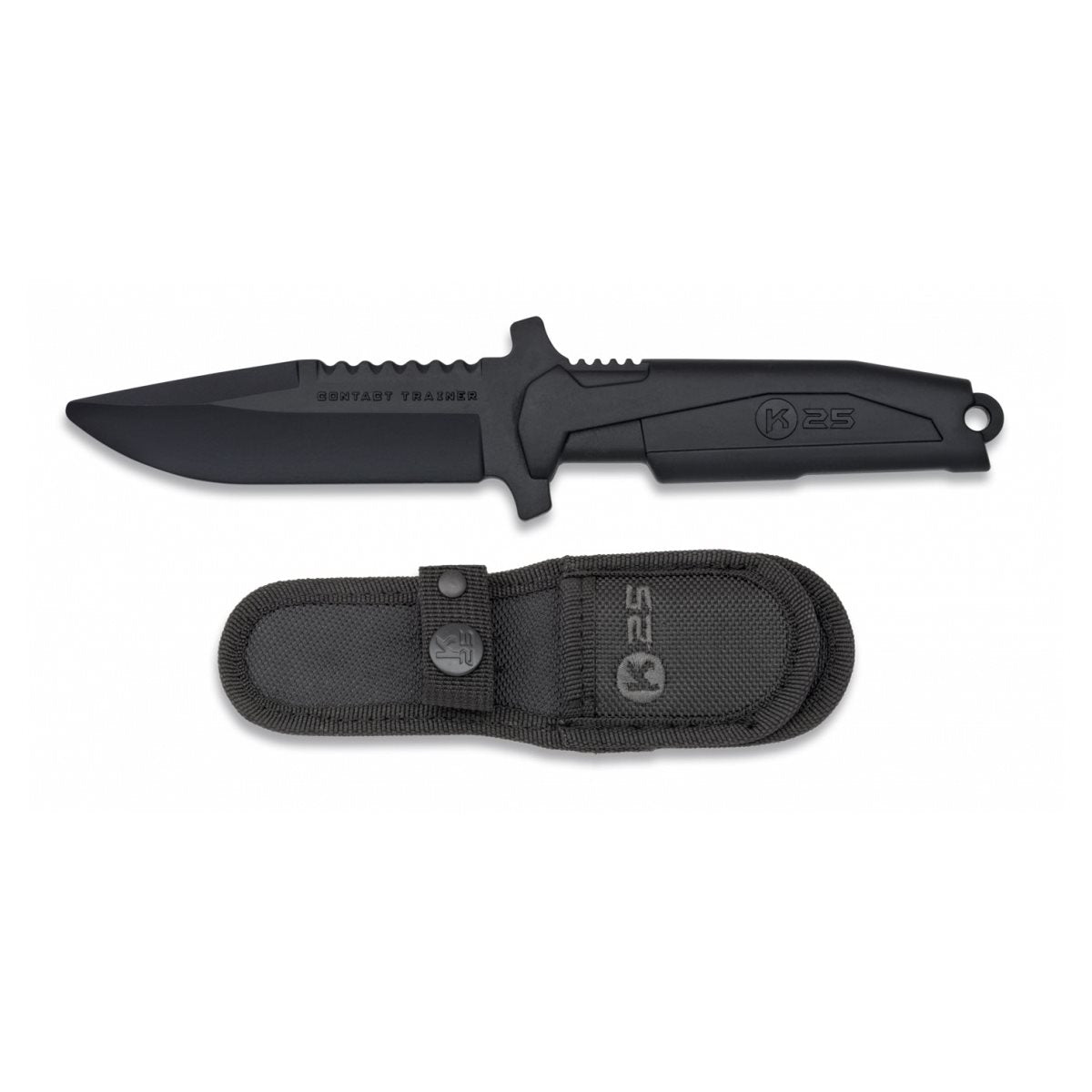 Cuchillo de entrenamiento negro con funda - imagen del producto