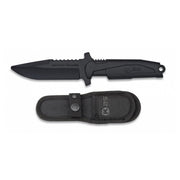 Cuchillo de entrenamiento negro con funda - imagen del producto