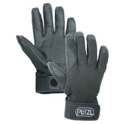 Guantes CORDEX de cuero negros con cierre de velcro