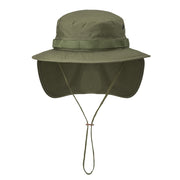 Klobouk s límcem rip-stop ZELENÝ, sombrero de combate verde con faldón trasero