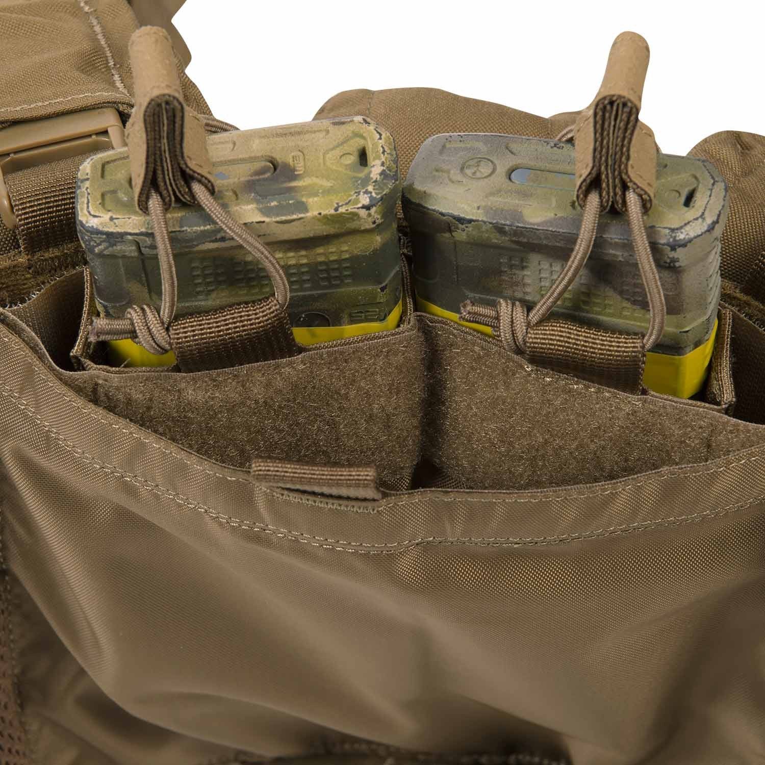 Chest Rig GUARDIAN Cordura Verde, pechera táctica con varias bolsas portacargadores y fundas universales