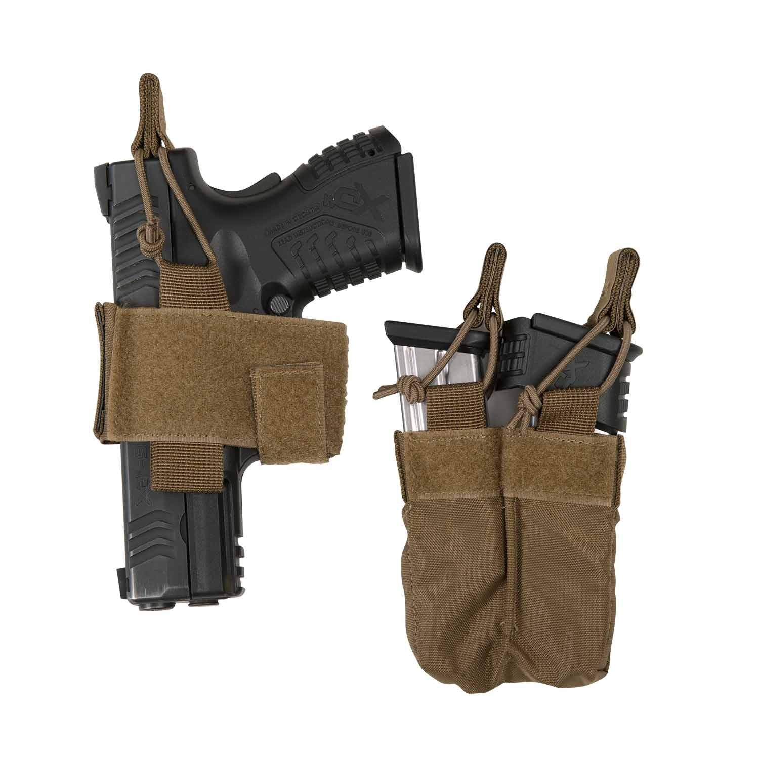 Chest Rig GUARDIAN Cordura Verde, pechera táctica con varias bolsas portacargadores y fundas universales