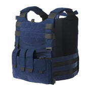Portaplacas GUARDIAN AW Enforcement en nylon Cordura, chaleco de perfil bajo con plataforma frontal y inserto LAW ENFORCEMENT