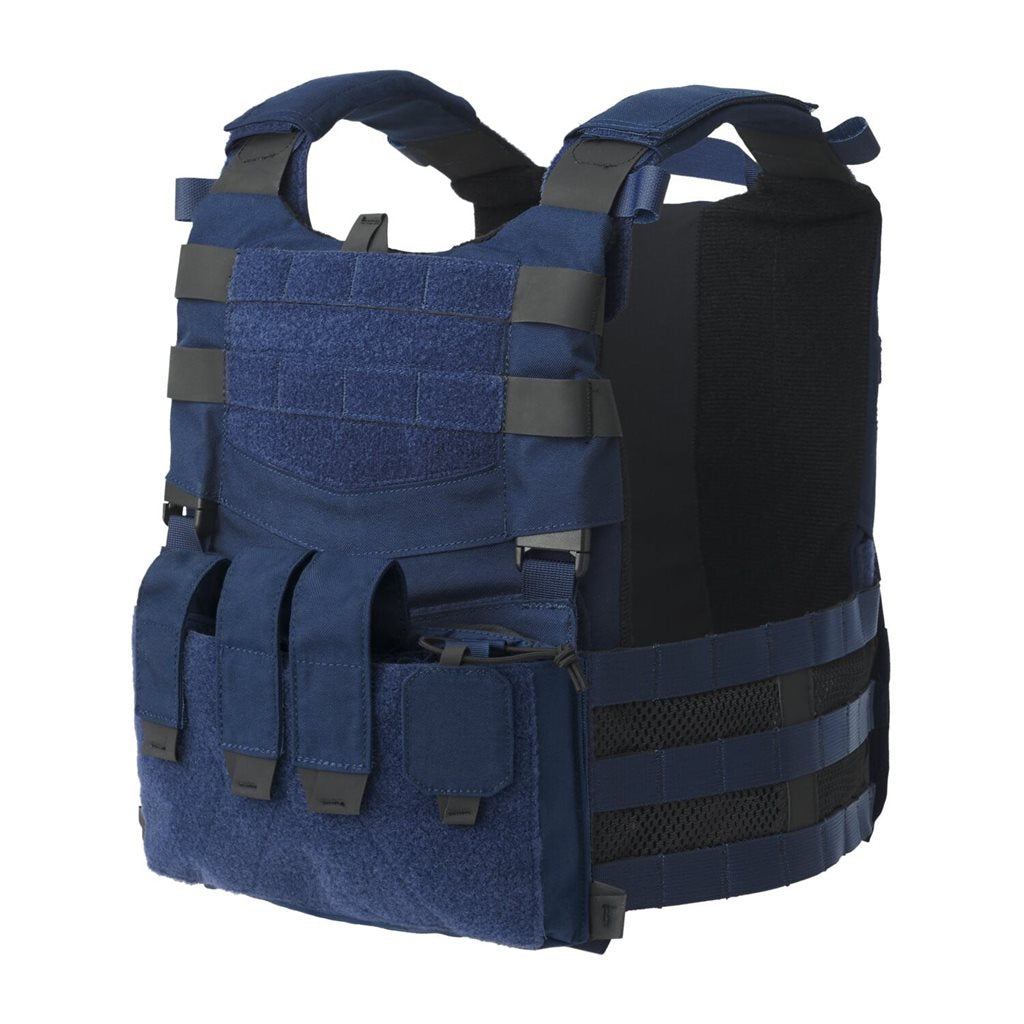 Portaplacas GUARDIAN AW Enforcement en nylon Cordura, chaleco de perfil bajo con plataforma frontal y inserto LAW ENFORCEMENT