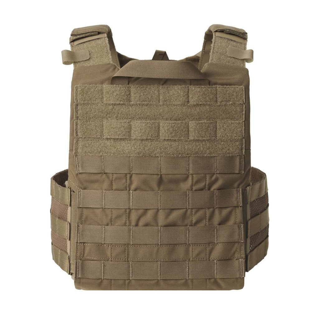 Portaplacas GUARDIAN Military Set color Coyote con plataforma frontal y triple portacargadores