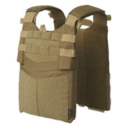 Chaleco portaplacas GUARDIAN coyote en nylon Cordura, perfil bajo