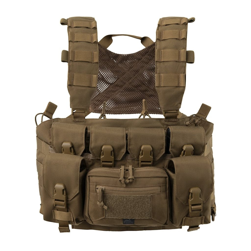 Pechera Chest Rig Guardian Recce negra, plataforma táctica de Cordura 235 g/m²
