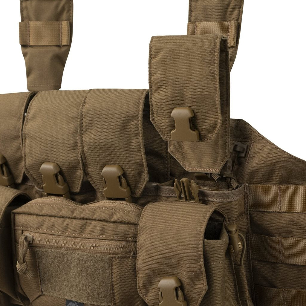 Pechera Chest Rig Guardian Recce negra, plataforma táctica de Cordura 235 g/m²