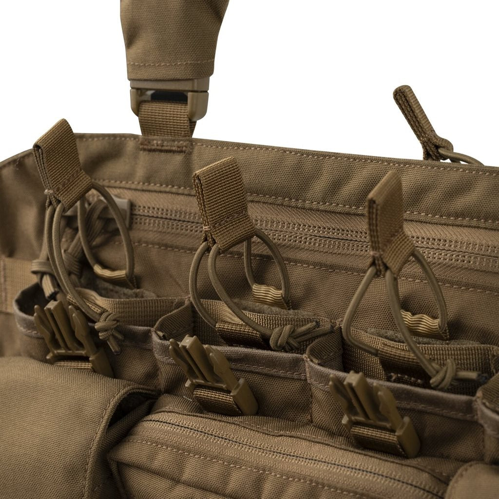 Pechera Chest Rig Guardian Recce negra, plataforma táctica de Cordura 235 g/m²