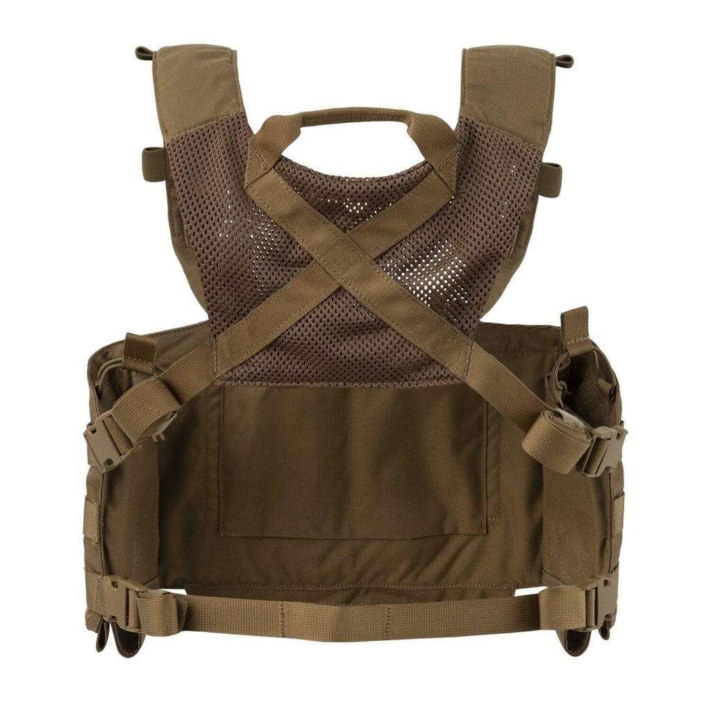Pechera Chest Rig Guardian Recce negra, plataforma táctica de Cordura 235 g/m²