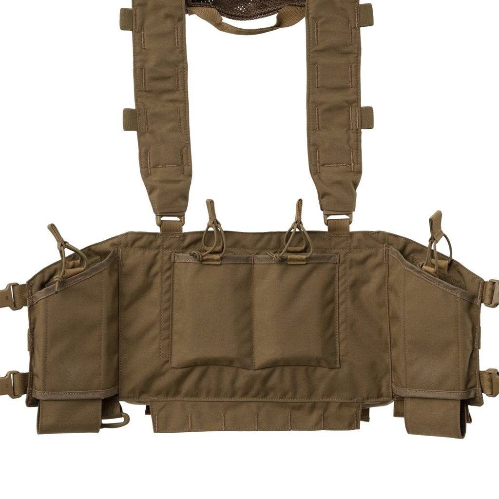 Pechera Chest Rig Guardian Recce negra, plataforma táctica de Cordura 235 g/m²