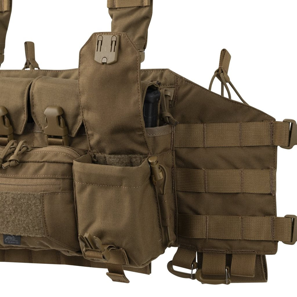 Pechera Chest Rig Guardian Recce negra, plataforma táctica de Cordura 235 g/m²