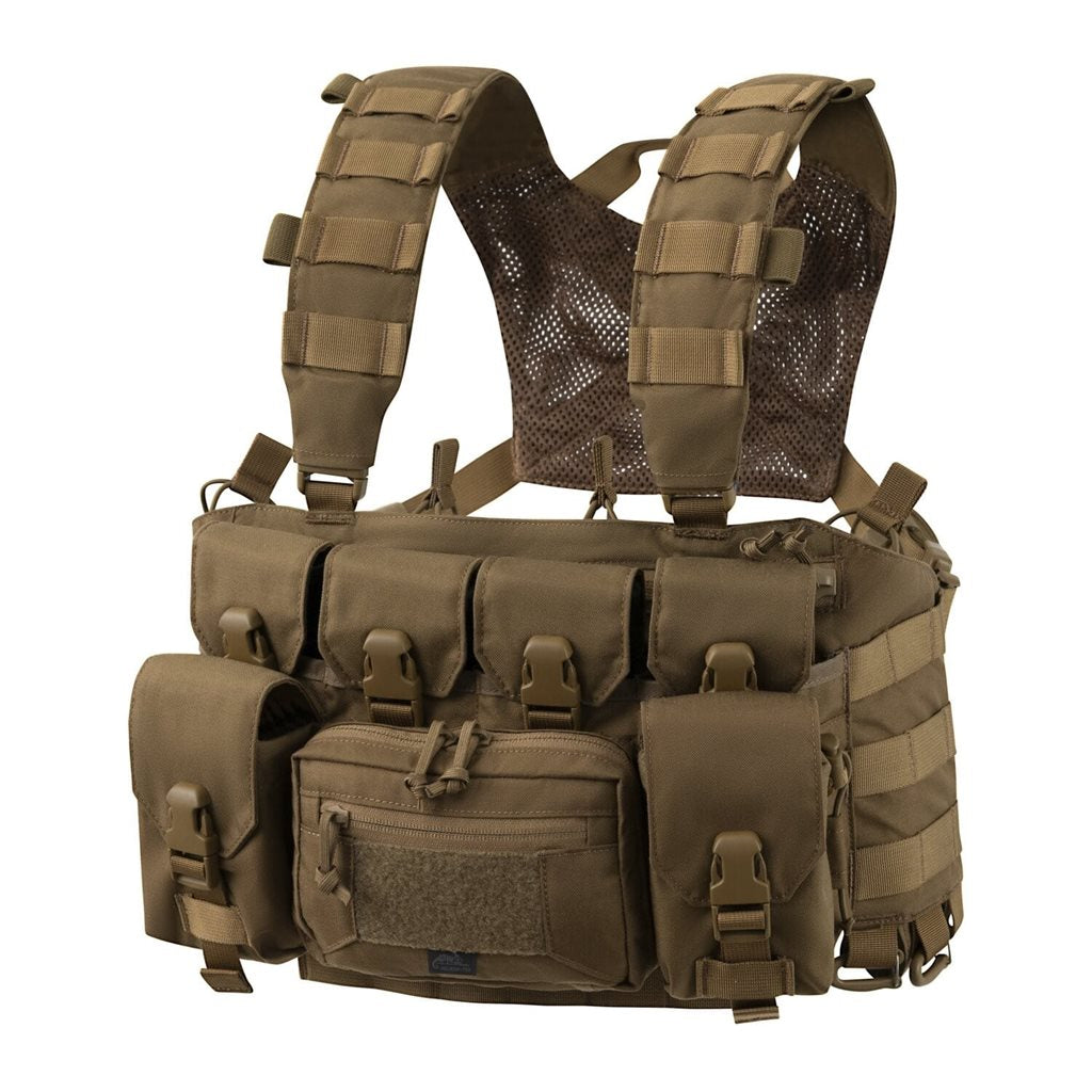 Pechera Chest Rig Guardian Recce negra, plataforma táctica de Cordura 235 g/m²