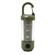 Lámpara de bolsillo recargable KO-0127 con mosquetón, luces blanca, amarilla y roja