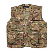 Chaleco táctico infantil TACTICAL camuflaje BTP, 11 bolsillos, rip-stop 65% poliéster 35% algodón