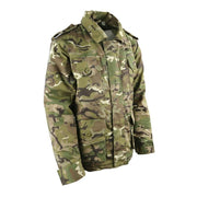 Chaqueta infantil acolchada camuflaje 65% algodon 35% poliester rip-stop con cremallera