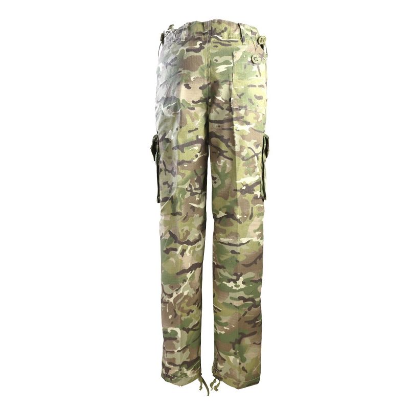 Pantalones infantiles camuflaje BTM rip-stop 65% poliéster 35% algodón
