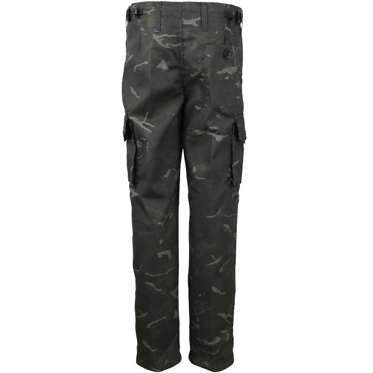 Pantalones infantiles camuflaje BTP oscuro rip-stop 65% poliester 35% algodon