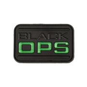 Parche plástico BLACK OPS negro con velcro 7,4 x 4,7 cm